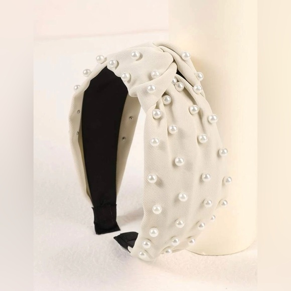 New Set of 2 Pearl Accented Headbands ~ Hair Accessories - Picture 3 of 15